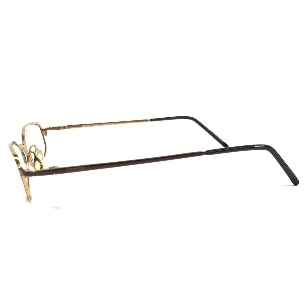 Red Rose Petite Eyeglasses Frames RR597 SHINY BROWN/GOLD Titanium 48-18-135